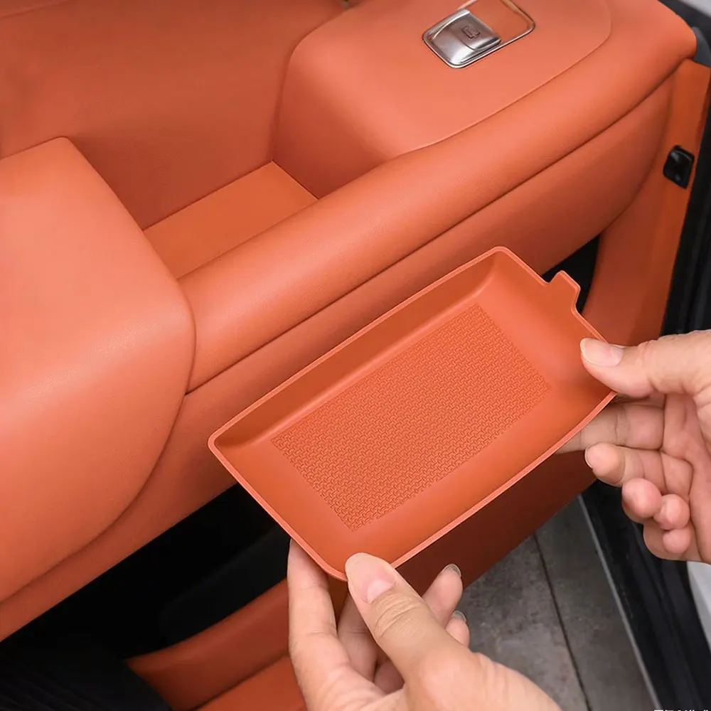 

4x автомобильный силиконовый противоскользящий органайзер, коврик для хранения с ручкой, защитный коврик для дверного слота для провода Ideal LiXiang L7 L8 L9 2022-2024