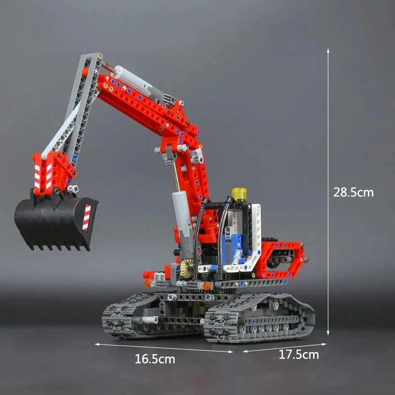 Technical Limited Edition 8294 Red crawler excavator Building Blocks Sets For Kid Bricks Toys For Boys Gift Compatible With Lego