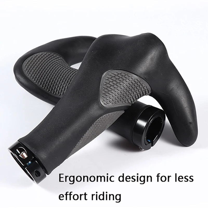 Bicycle Rubber Horn Handle Set Mountain Bike Horn Handle Set Riding Accessories Both Sides Lock The Non-slip Pair Handle