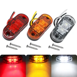 Luces LED de señalización de posición de camión y remolque, lámpara de marcador lateral, luz trasera, señal de giro, freno, advertencia de estacionamiento, accesorios de coche, 12V, 24V