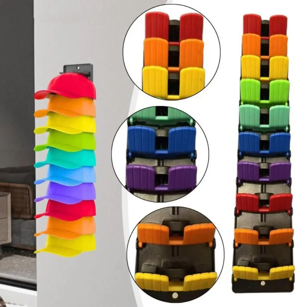 Multifunctional Hat Rack Rotating Wall Mounted Cap Hanger Durable Multi-layer Baseball Caps Storage Wall Storage