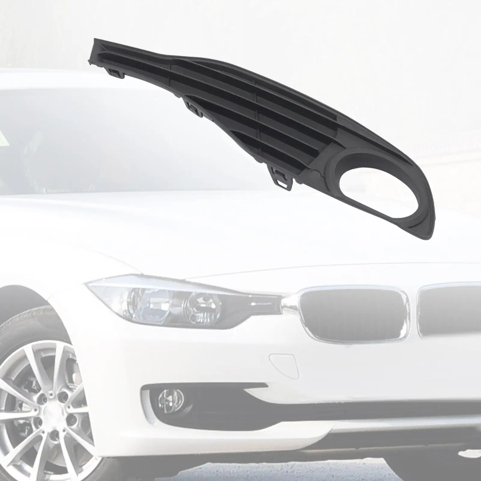 Manutenção direita amortecedor dianteiro grade de plástico malha luz de nevoeiro capa atualização do carro para bmw 328d base 2014-2015