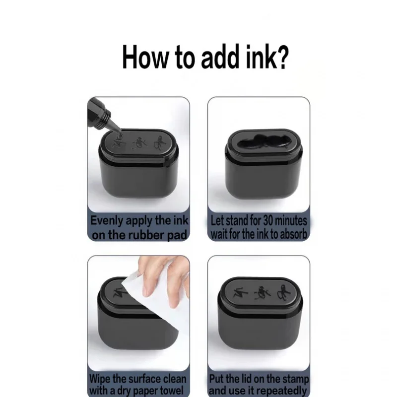 Stamp Personalized【Free ink】 / Custom Self Inking Stamp Custom Name Ink Signature Stamp Personalized Letter Stamp