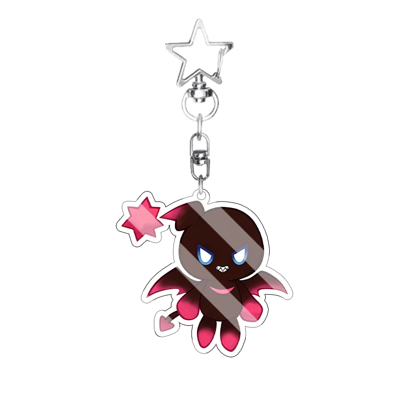 Kawaii Cartoon 5cm Angel Devil Double-sided Print Acrylic Keychain Bag Pendant Cute Accessory Backpack Charm Birthday Gifts Toys view 5