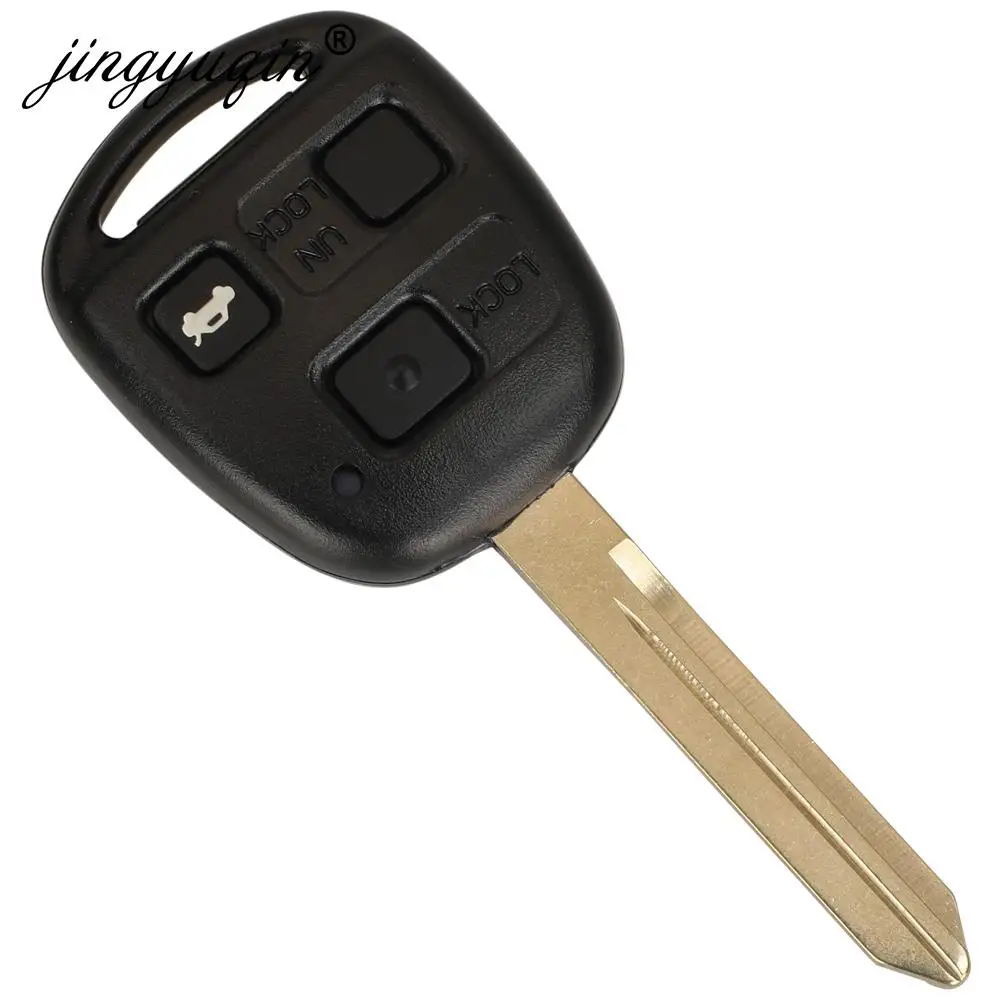 jingyuqin P/N: 89071-05010 TOY47 Remote Car Key Fob 433MHz 4C Chip for Toyota Yaris  ( 2005 - 2008 ) Avensis ( 1998 - 2008 )