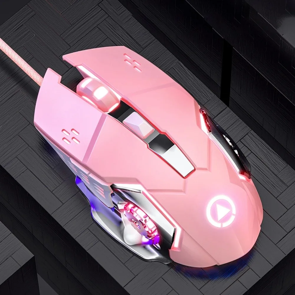 

Colorful Light Wired Mouse 7-Color with Sound USB Mouse Illuminated Mechanical Mechanical Mouse Computer Accessories