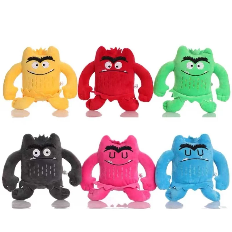 

6 Colors The Color Monster Plush Toy Animal Soft Stuffed Dolls For Kids 1pcs/pack
