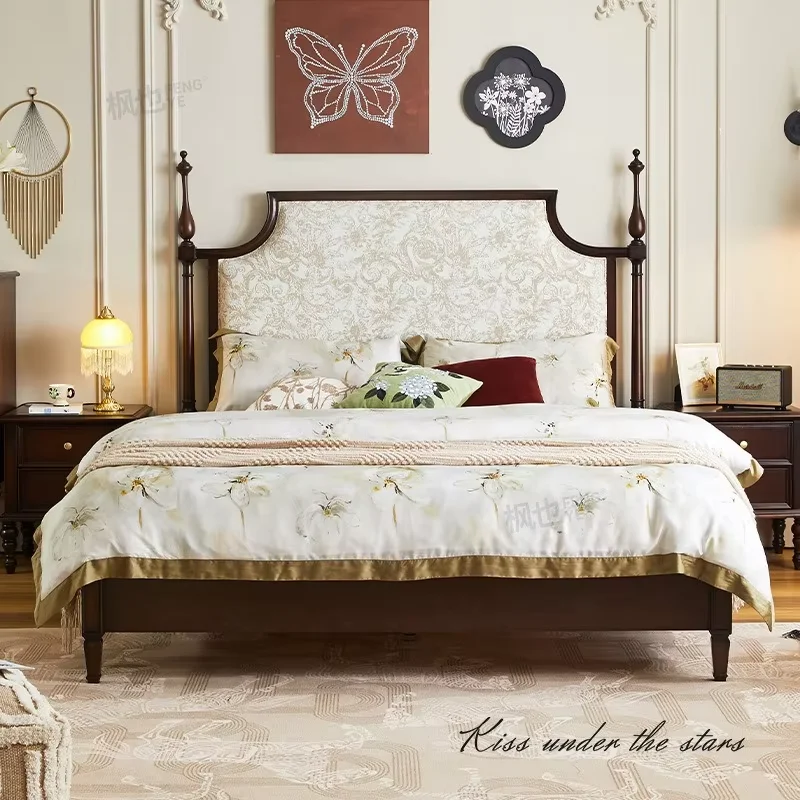 Princess King Luxury Double Bed Loft Adults Design Space Saving Double Bed Queen Storage Lit 2 Personnes Bedroom Furniture