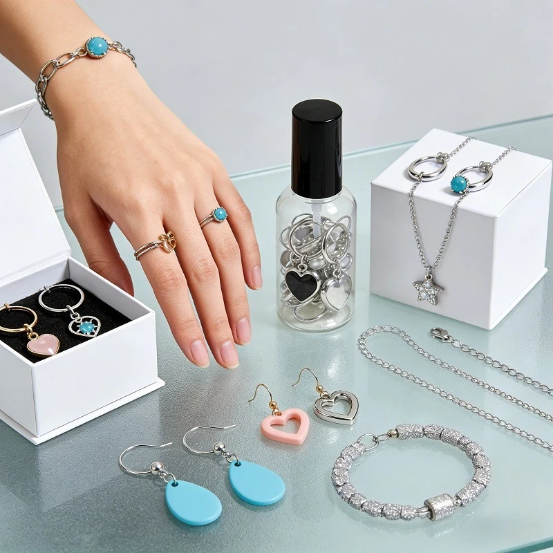 Vintage Surprise Mystery Jewelry Jar Set Bohemia Rings Earrings Necklaces Bracelets Nostalgia Retro Style Wearable Treasure Hunt