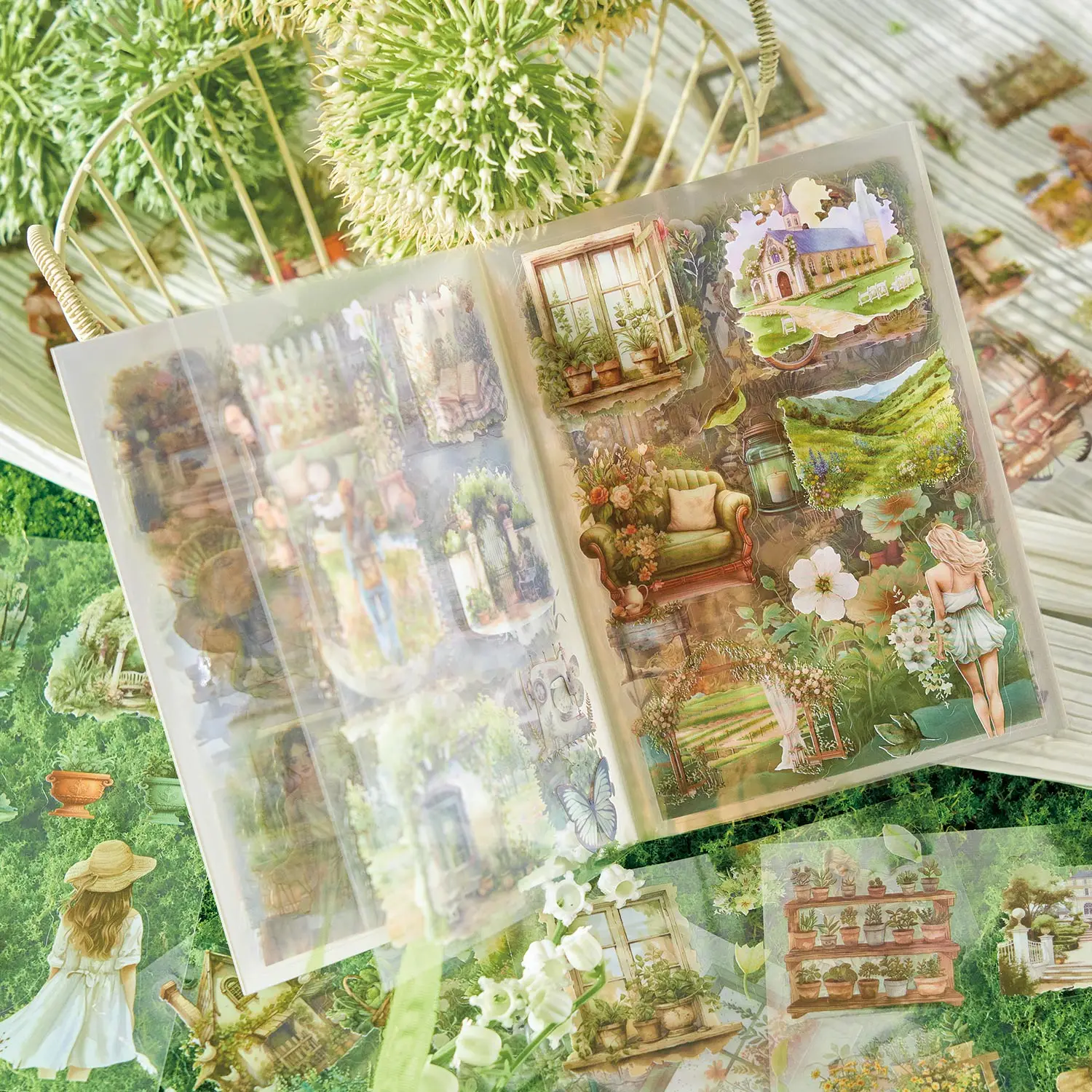 20 arkuszy naklejek z motywem czterech pór roku PET Die cut Dekoracyjny ręcznie robiony materiał do scrapbookingu Album pamiętnik Materiały rzemieślnicze