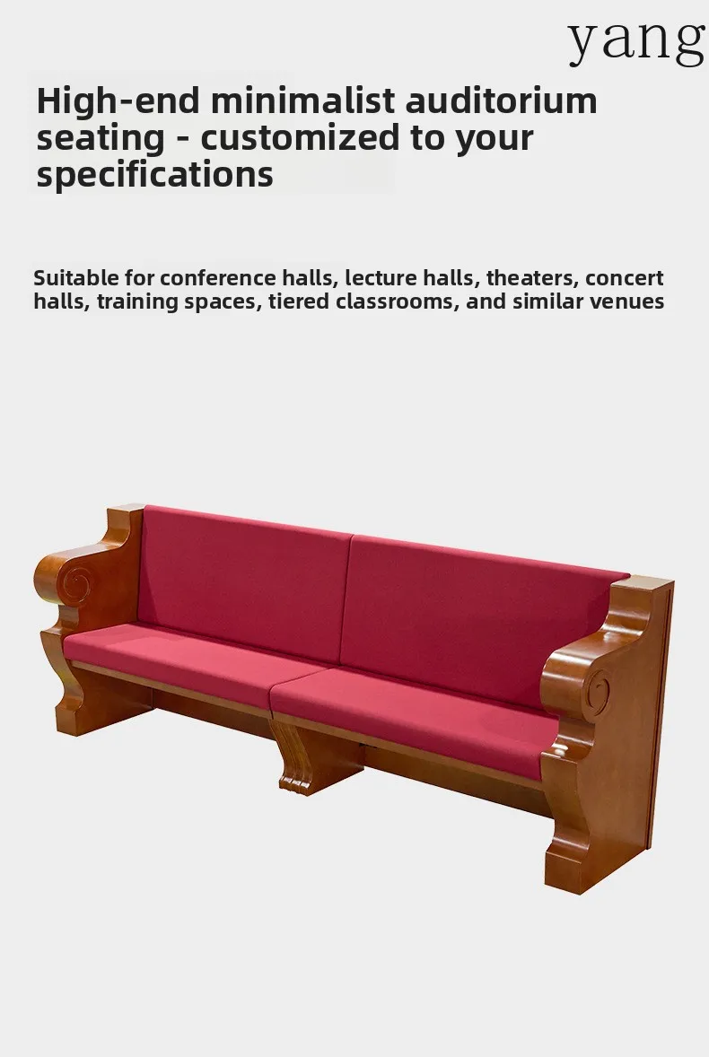 LH1 bench Solid wood reinforced thickened furniture Kneeling church chair
