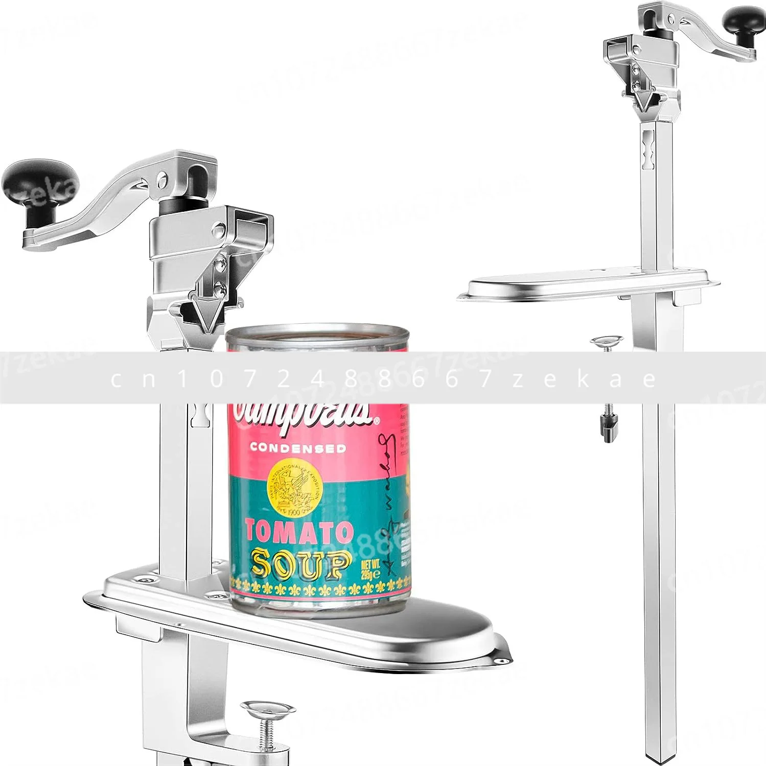 

Stainless steel desktop can opener can knife, commercial table can opener, durable hotel western restaurant