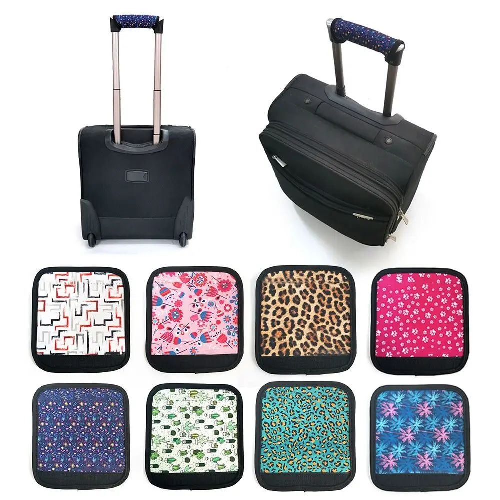Neoprene Luggage Handle Wrap Grip Soft Handle Sleeve Suitcase Bag Handle Identifier Printed Pattern