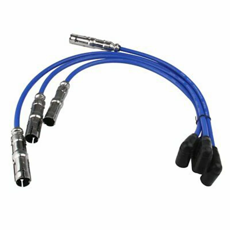 

N26R-4PCS 8Mm Car Spark Plug Wiring Harness Car Spark Plug Ignition Wire Set For Beetle Bora Golf Jetta 2.0L 27588 2001-2010