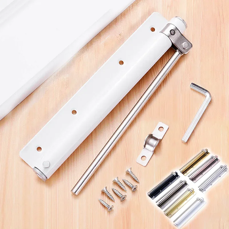 Automatic Door Closer Stainless Steel Device Invisible Spring Buffer Operator Household Lightweight Door Closer Door Hardware