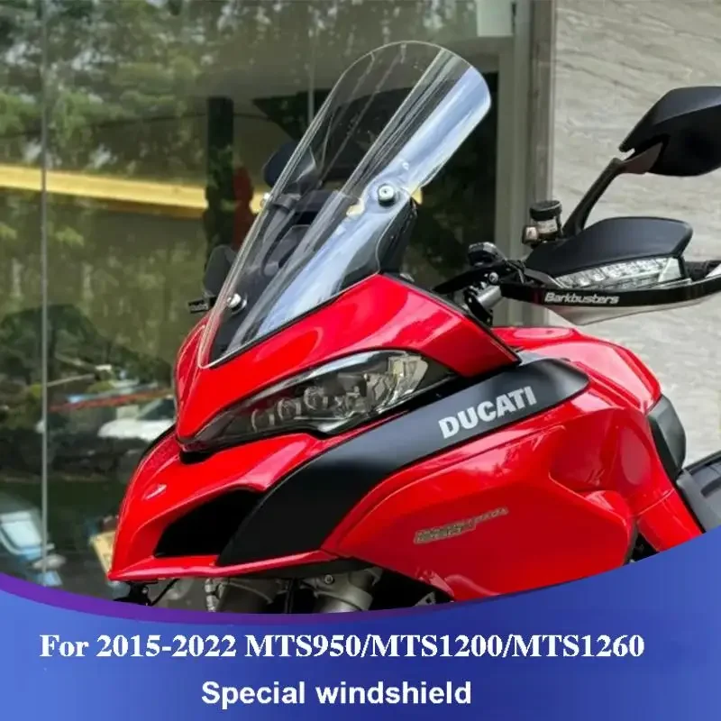 

For 2015-2021 16 17 18 19 20DUCATI MULTISTRADA MTS950S MTS950 MTS1200 MTS1200S MTS1260 ENDURO Motorcycle Windshield Windscreen