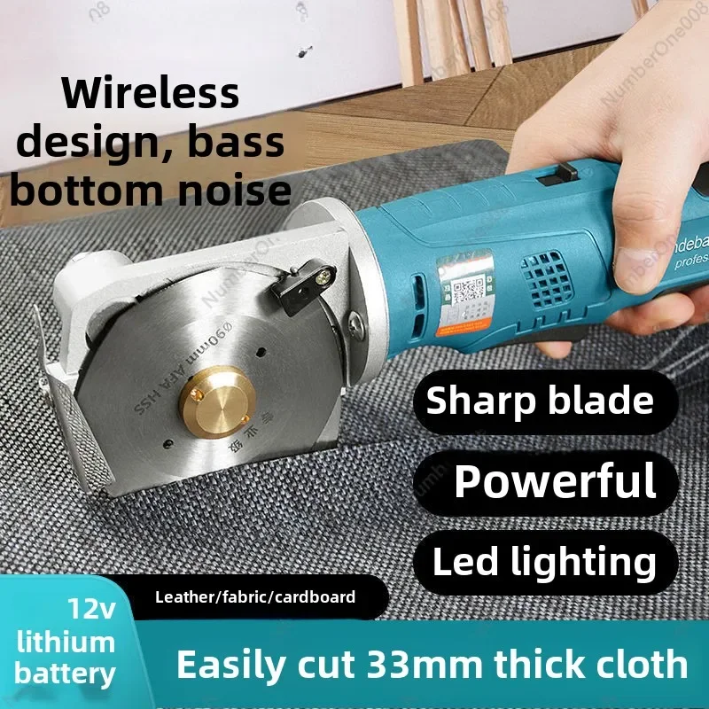 

Electric Scissors Tailor Cloth Cutting Automatic Cutting Artifact Round Knife Cutting Machine Handheld Clothing Fabric Leather T