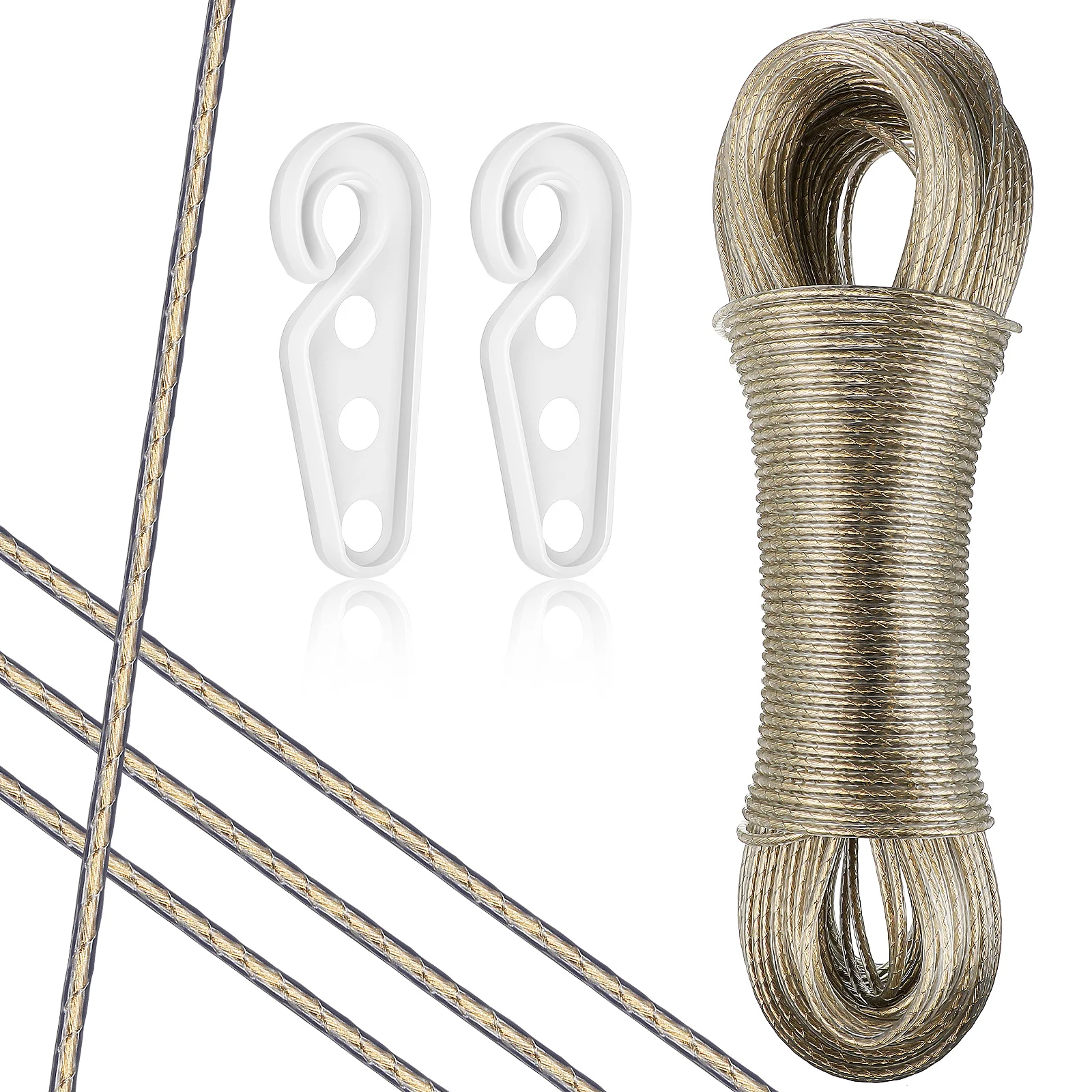 

Heavy Duty Washing Line Outdoor Portable Clothesline Windproof Non-Slip Rope for Travel Camping Hiking Laundry