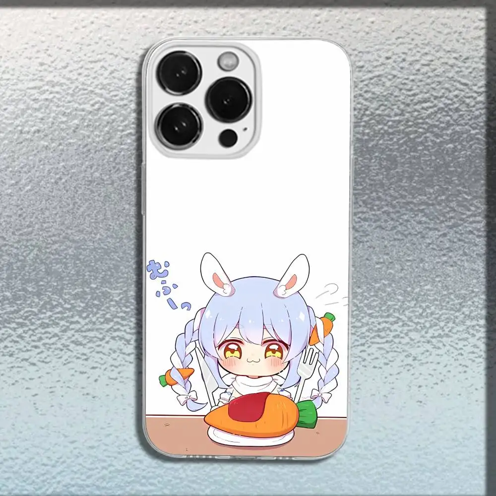 U-Usada Pekora Hololive Phone Case For iPhone 17,16,15,14,13,12,11,Pro,Max,Plus,E,SE4,Air,Mini Transparent Cover