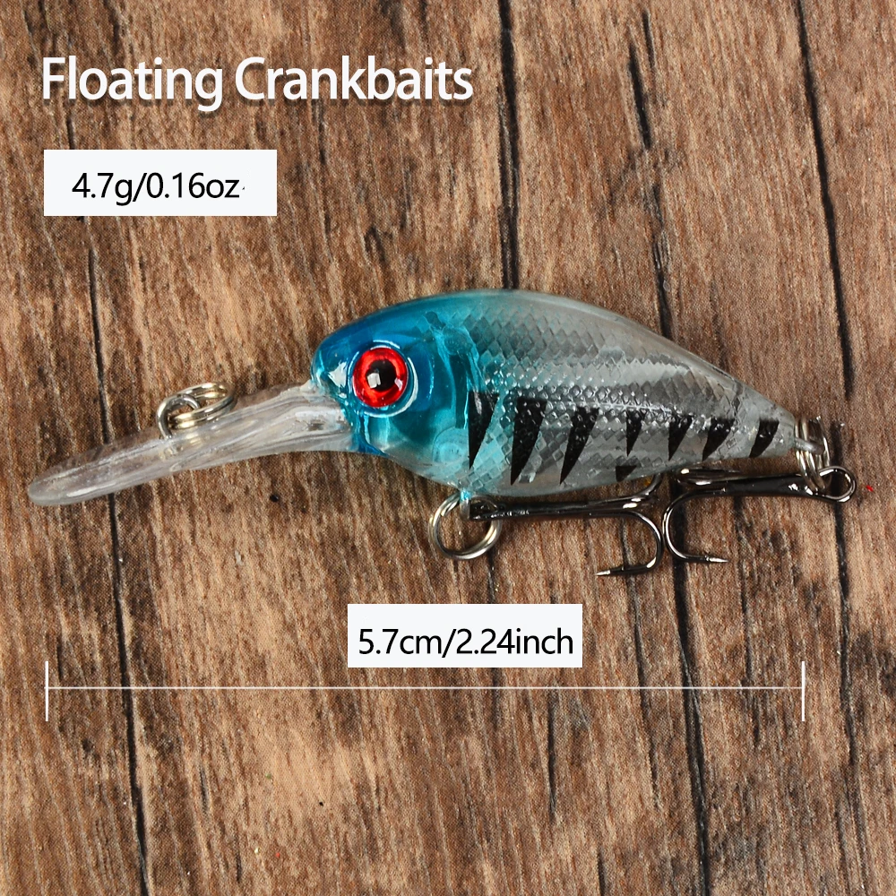 5개입 낚시 루어 크랭크베이트 탑워터 인공 하드 크랭크 - Fishing Lure Crankbait 리뷰 및 가격