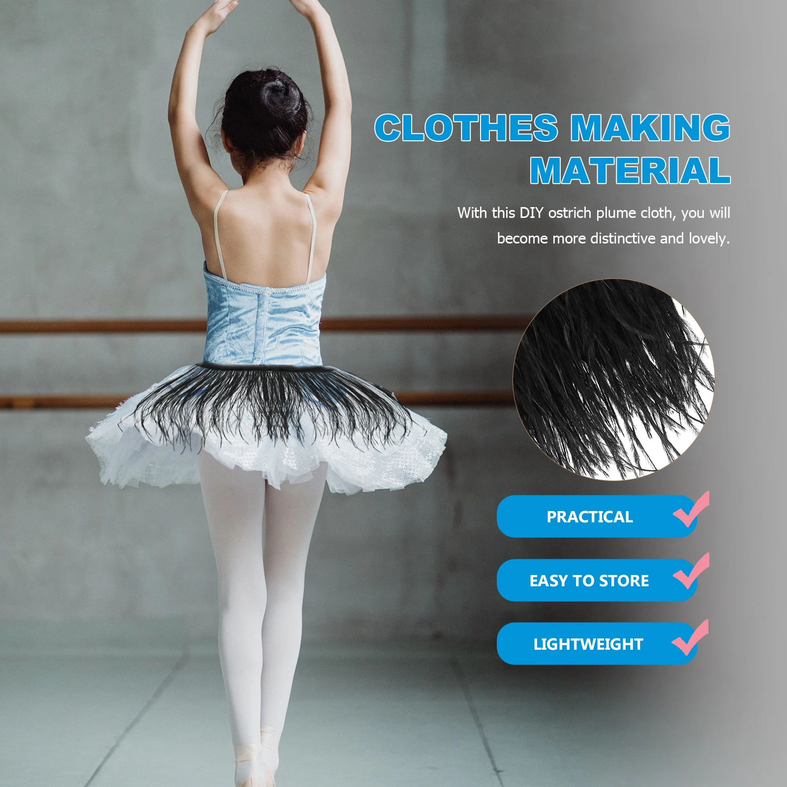 

Многосекционная ткань со страусиным шлейфом, премиальная отделка, материал для шитья одежды «сделай сам», аксессуары для свадебного платья, шаль, декор с бахромой