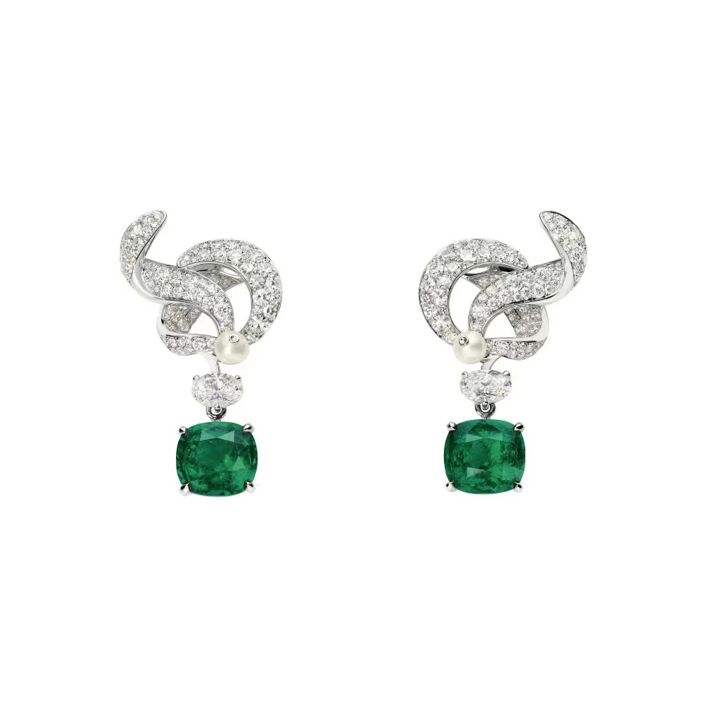 

12ct Artificial Cushion Emerald Clip-on Earrings 925 Sterling Silver Rhodium Plated Fine Jewelry for Women's Valentines Gifts