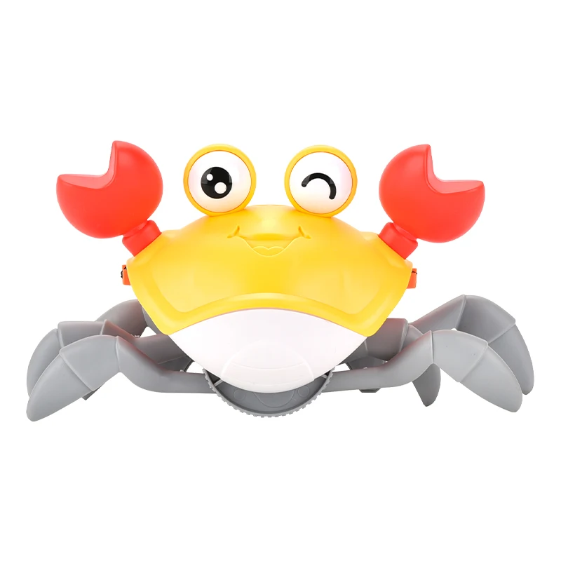 Motion-Activated Electric Crab Toy for Kids - Rechargeable, Light-Up, and Music-Playing Crawler, Engaging Interactive Play for A