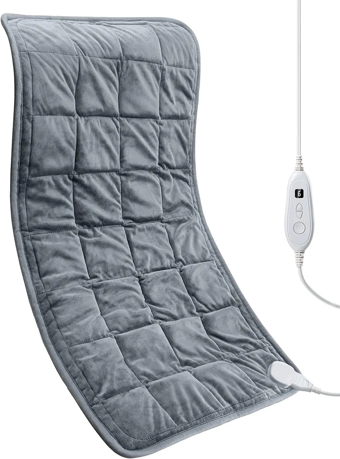 

Extra Large Weighted Heating Pad for Back Pain Relief, 5LBS with 6 Heat Settings and Auto-Off