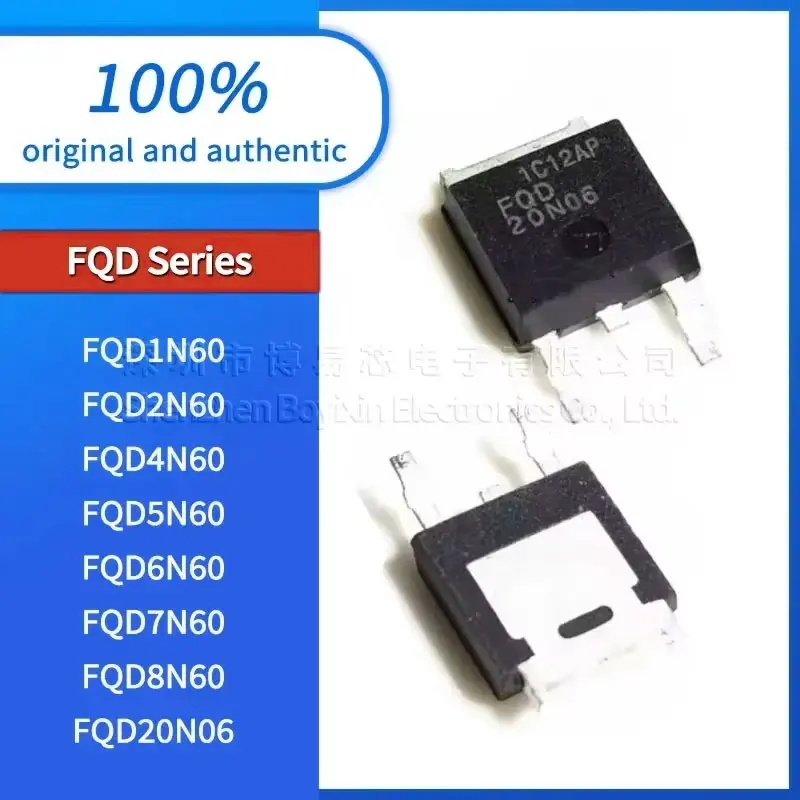 

5PCS NEW FQD20N06 FQD8N60 FQD7N60 FQD6N60 Standard quality FQD5N60 FQD4N60 FQD2N60 FQD1N60