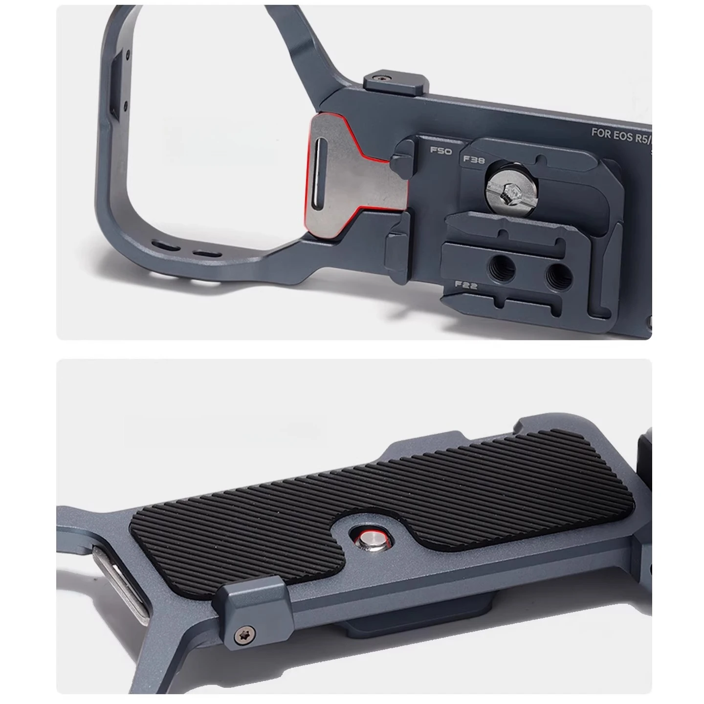 FALCAM دعامة لوحة L سريعة الإصدار لكاميرات Canon EOS R5C R5 R6 R5II R6II - نظام تركيب سريع لـ Gimbal، Tripod، المنزلق