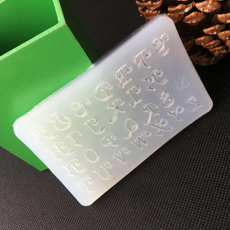 English Letters Fondant Alphabet Letter Silicone Mold 3D Chocolate Mould Cake Decorating Tools