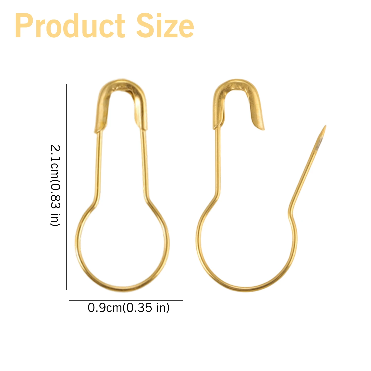 100/1000 قطعة إبرة معدنية إبرة كروشيه اكسسوارات اليقطين سلامة إبرة قفل الحياكة علامة تسمية كليب قفل مشبك أداة الخياطة #4