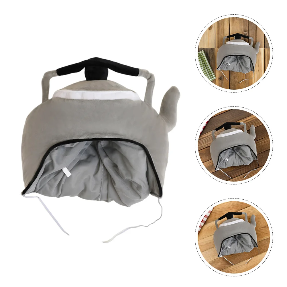

1pcs Cartoon Head Cover: Kettle Shaped Hat, Fun Party Costume Accessory, Photo Booth Props, Carnival Cosplay Hat, Halloween