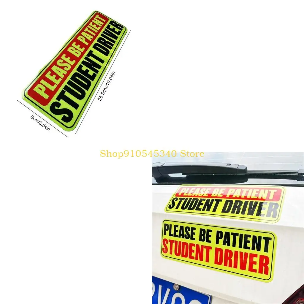 

U2JA Магнитный драйвер для бампера, магнитная светоотражающая наклейка для автомобиля, пожалуйста, будьте терпеливы, магнит для