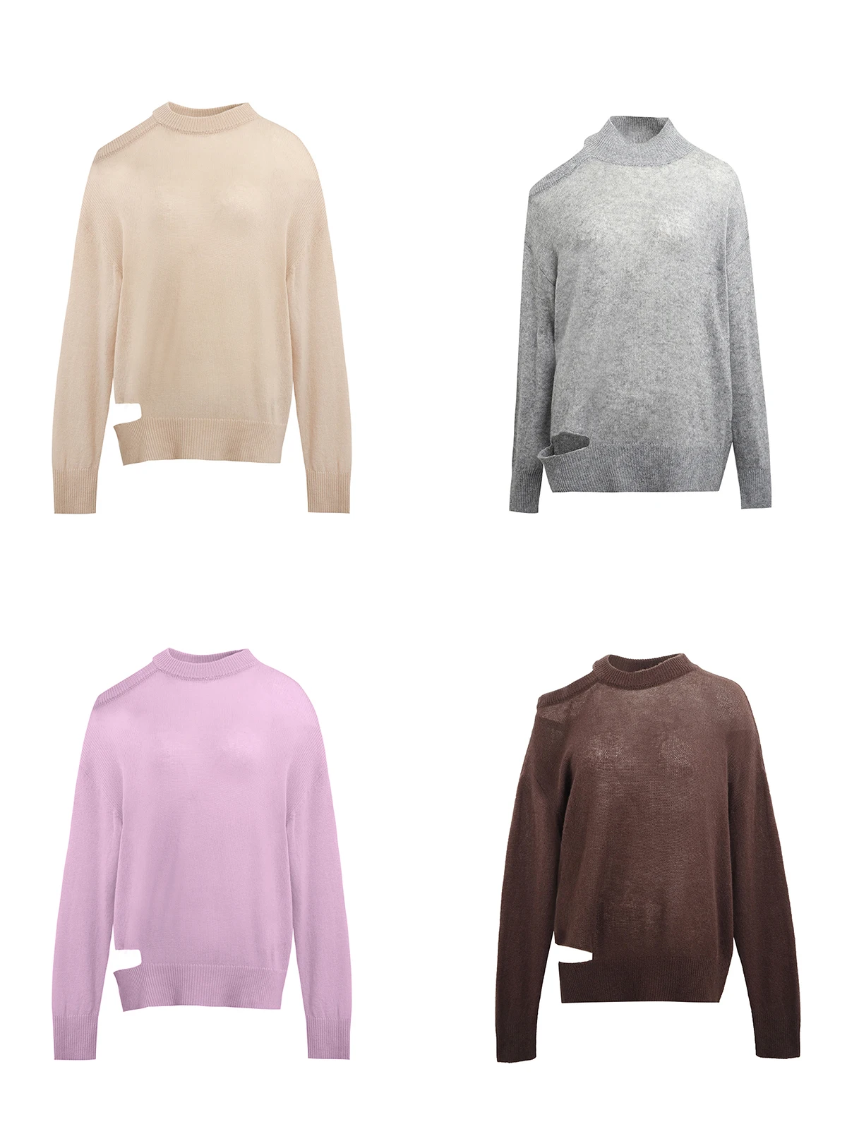 

New Brand Pullover Sweater Ba Irregular GoGoBuyer Store Fall Winter Regular Thin Long Sve round Ne Pure ...