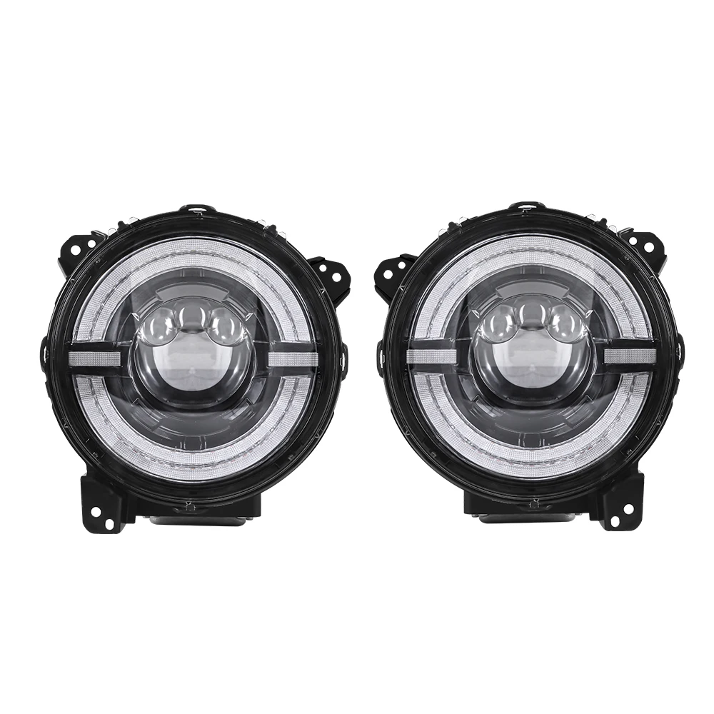 LED Sunlight Headlight Headlamp 9 Inch 1 Pair for Jeep wrangler JL 2018-2023 LANTSUN JL1289