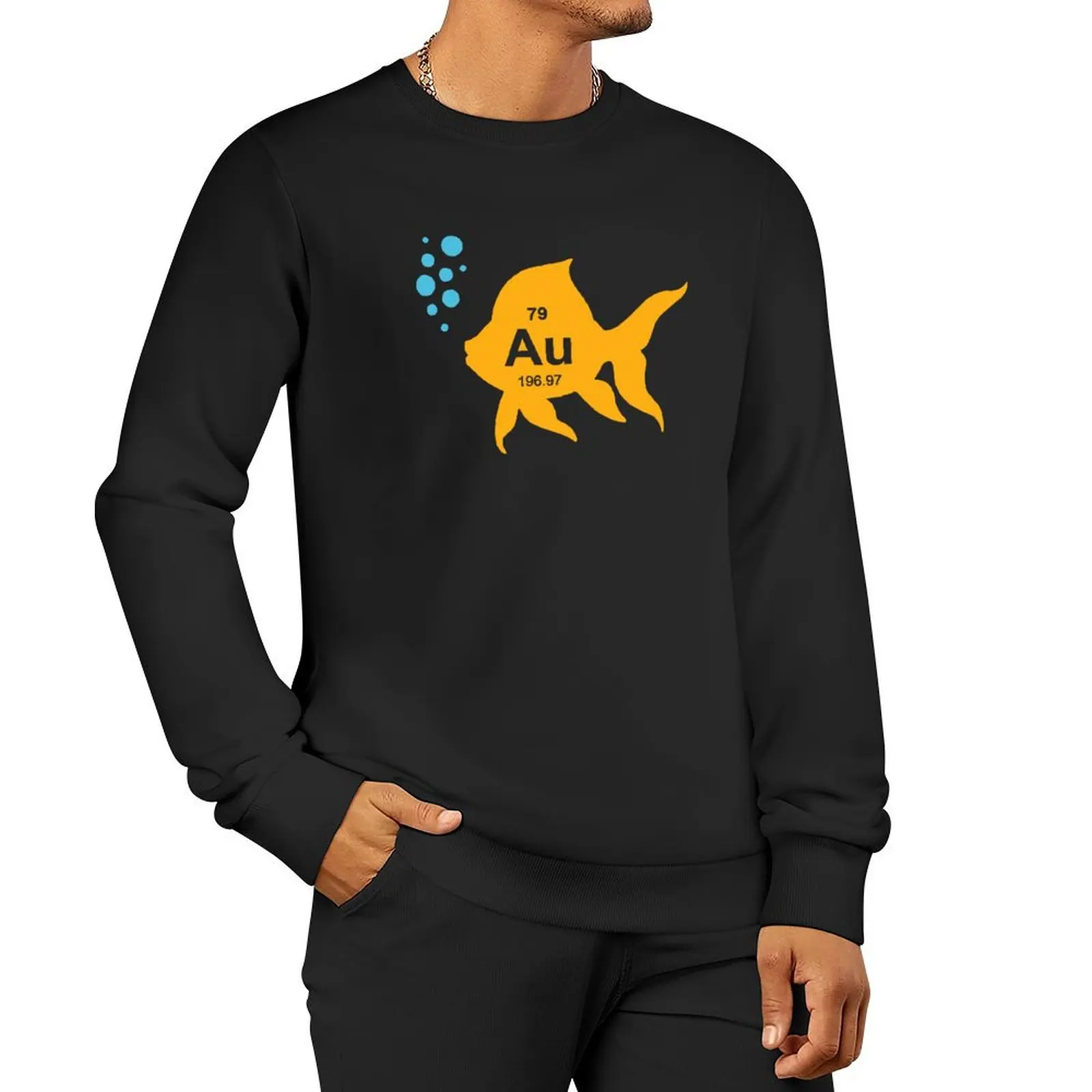 Periodic Table Elemental Gold Fish Sweatshirt aesthetic clothing hooded sweatshirt