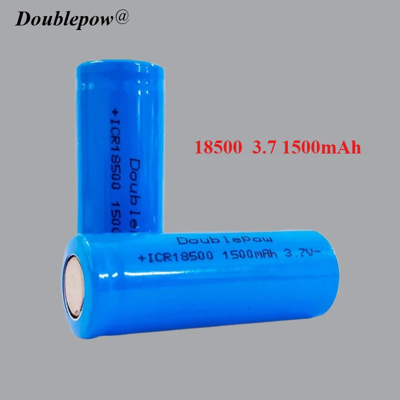 18500 1500mAh 3.7V Li-ion Rechargeable Battery Long-lasting and Durable Suitable for LED Flashlight Power Tools GPS Devices DIY