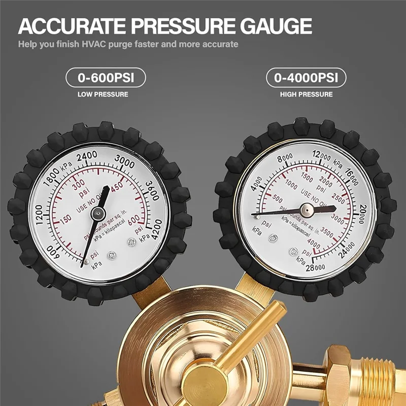 

A21Q -Nitrogen Regulator With 0-600 PSI Delivery Pressure,Hose CGA580 Inlet Connection And 1/4In Male Flare Outlet Connection