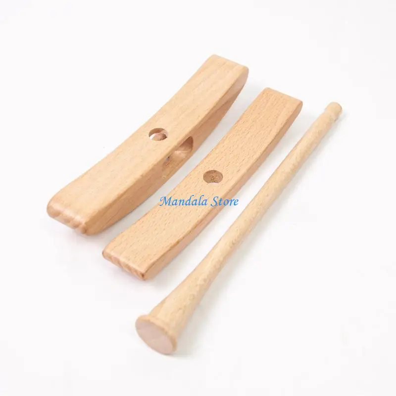 U2JC Drop Spindle Weaving Spinner Wheel Crosses-Shaped Wooden Turkish Spindle - view 2