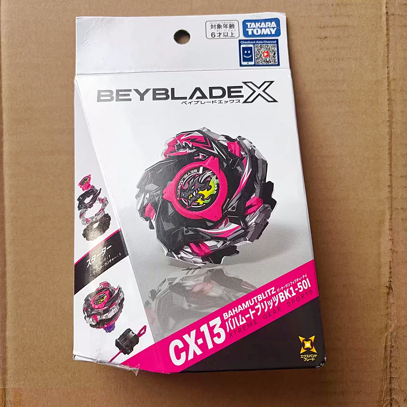 Auténtico Takara Tomy Beyblade X CX-13 Bahamut Blitz CX-14 Knight Fortress CX-15 Ragna Rage, juguete coleccionable giratorio de batalla, regalo