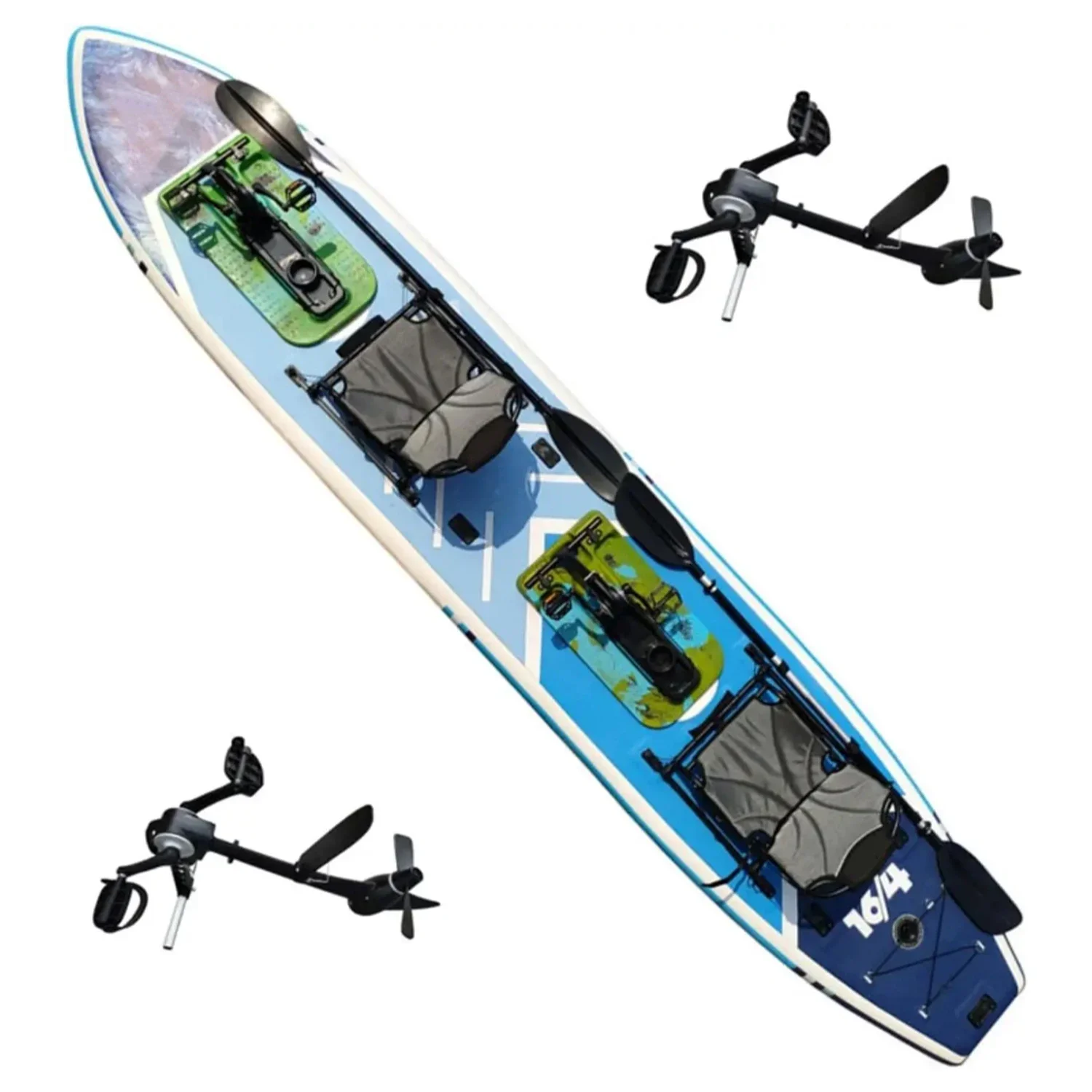 

Водный каяк для приключений на открытом воздухе, двухместный плавающий велосипед для бассейна и развлечения на озере