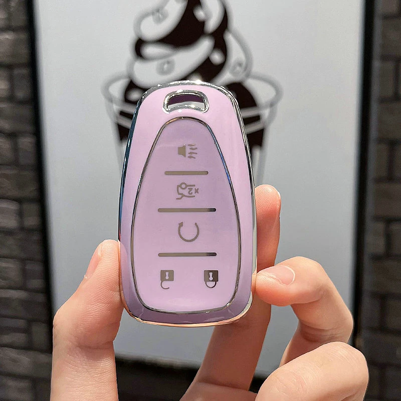 

TPU Car Key Case Cover Shell Fob For Chevrolet 2017-2019 Chevy Malibu Camaro Cruze Traverse Sonic Volt Bolt Equinox