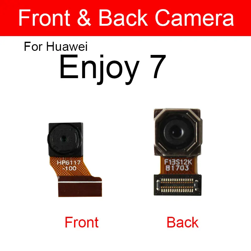 Tylna Przednia Kamera Do Huawei Enjoy 6 7 8 Plus 6s 7s 8E Tylna Główna Przednia Mała Kamera Moduł Taśma Flex Części Zamienne