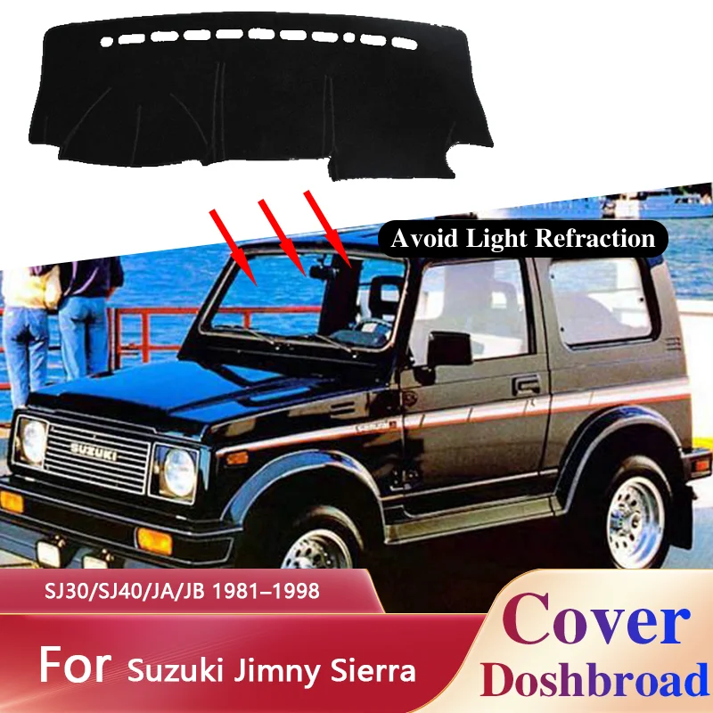 Dashboard Carpet Dashmat for Suzuki SJ30/SJ40/JA/JB 1981–1998 Liner Sunshade Anti-dirty Anti-sun Sticker Pad Accessories.