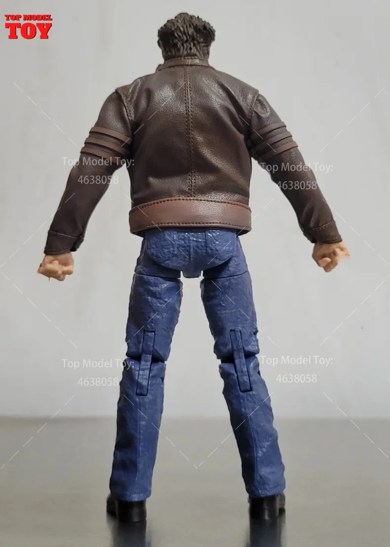 1/12 Scale Brown Leather Jacket Clothes Accessory Model for 6\'\' Romankey Ant Notaman Male Soldiers Action Figure Body Dolls
