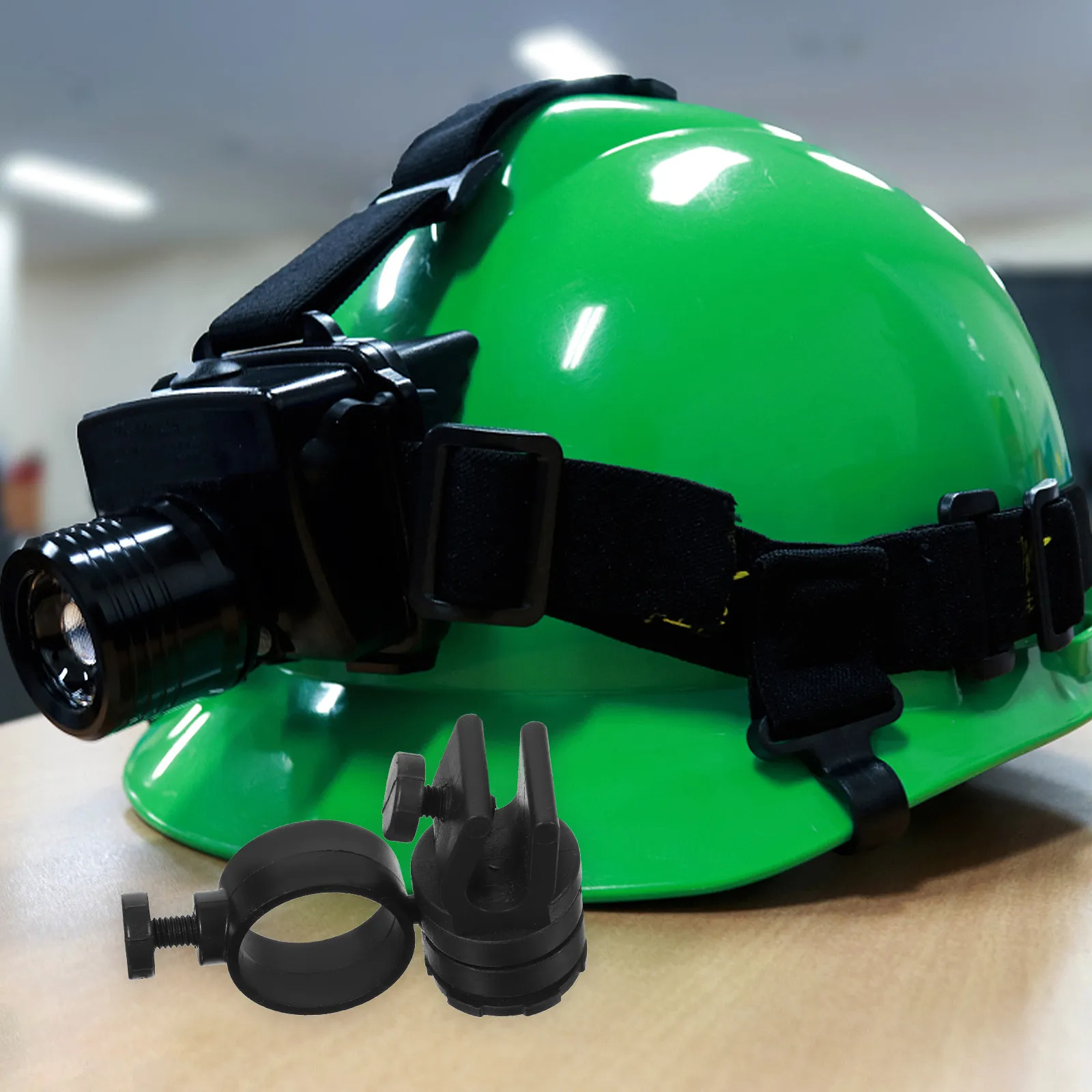 

Head Light Hard Hat Clip Replacement Compatible Diameter 21-28Mm Fire Band Inspection Hard Hat Light Clip