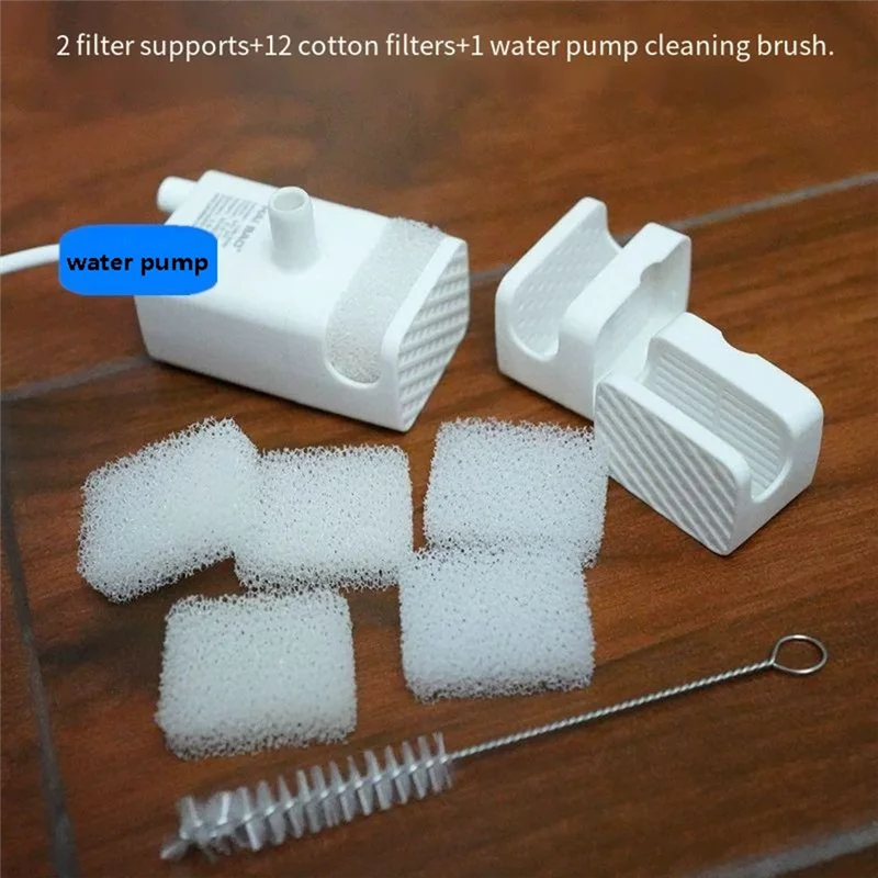 A01V-Pet Distributore di Acqua Pompa Acqua Per Xiaomi Norma Mijia Pet Alimentatore Acqua Sostituzione Motore Telaio Filtro In Cotone E Spazzola