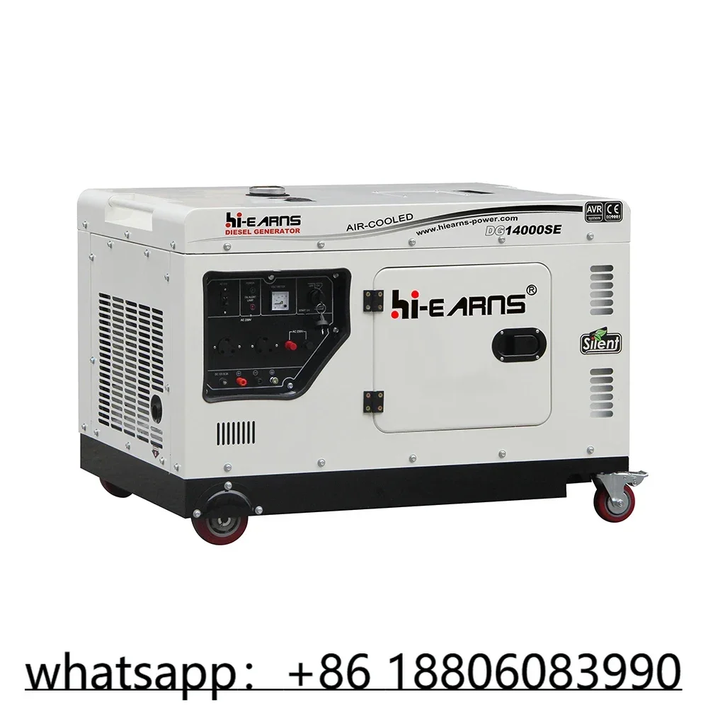 Hi-earns 10kw air cooled single cylinder single phase power generator die·sel