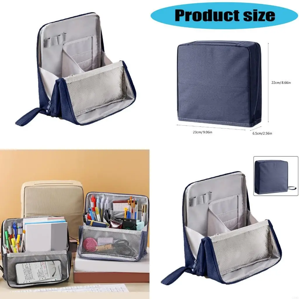 

G99E с большим количеством водонепроницаемых макияжа с несколькими карманами для косметических школьных принадлежностей для